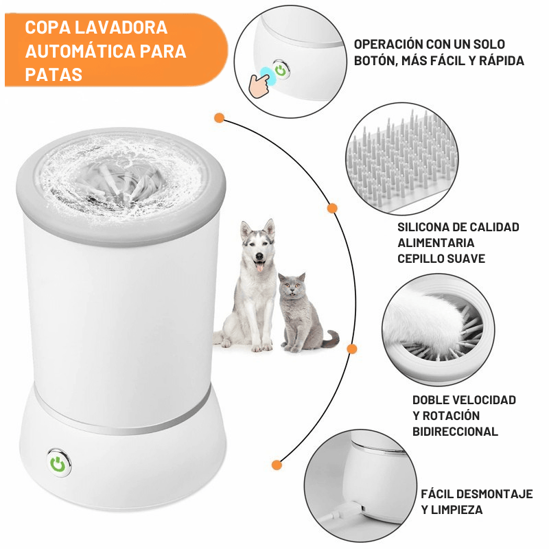 Limpia Patas Automático Profesional para Mascotas - Super Carrito