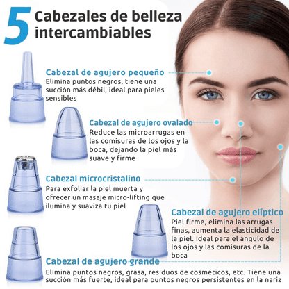 Aspirador Facial para Limpieza de Acne y Puntos Negros - Super Carrito